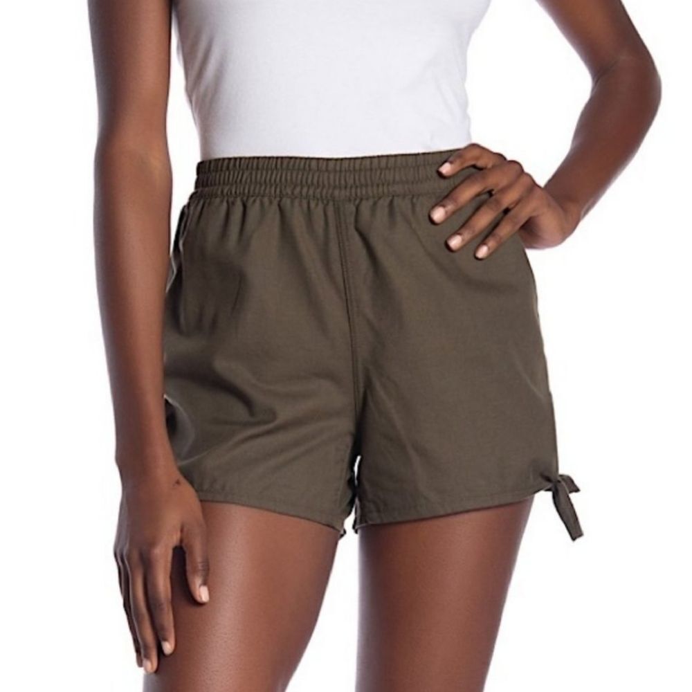 Madewell Pull-On Side Tie Army Green Shorts Small